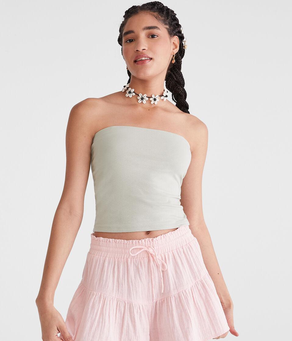 aéropostale Seriously Soft Everyday Tube Top organic olive