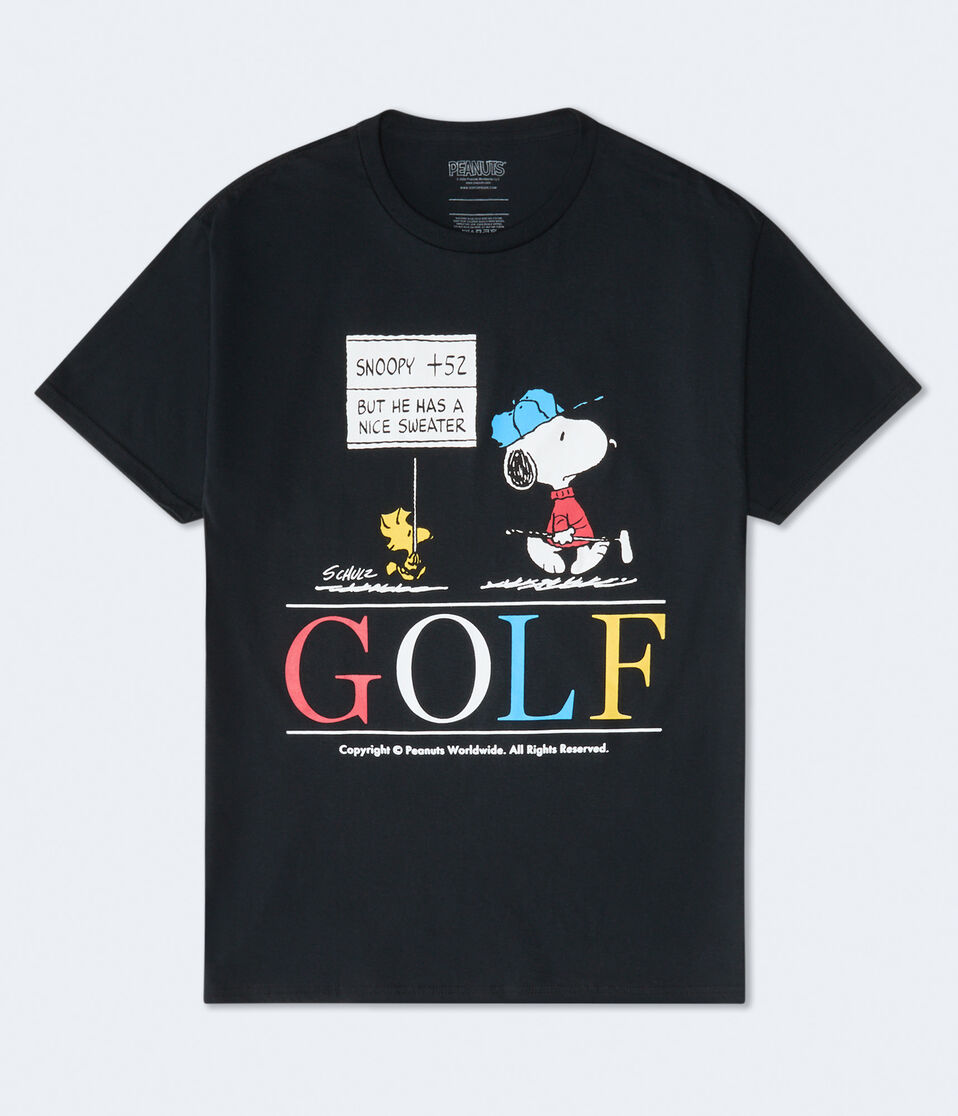 aéropostale Snoopy Golf Relaxed Graphic Tee black fox