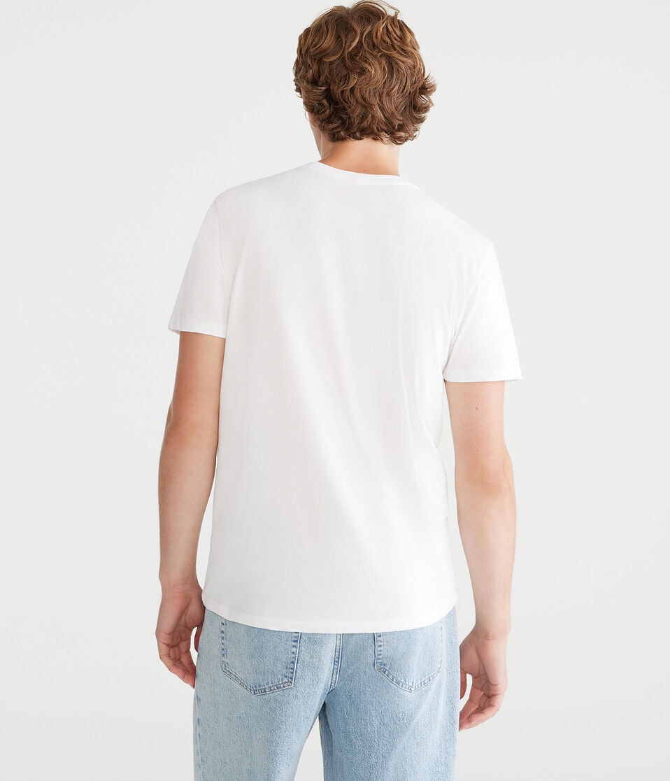 Aéropostale Snoopy Soccer Relaxed Graphic Tee White