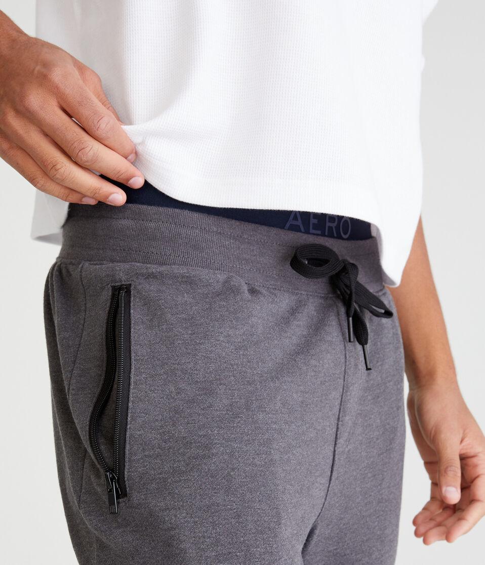 Aéropostale Solid Jogger Sweatpants Charcoal Heather Grey