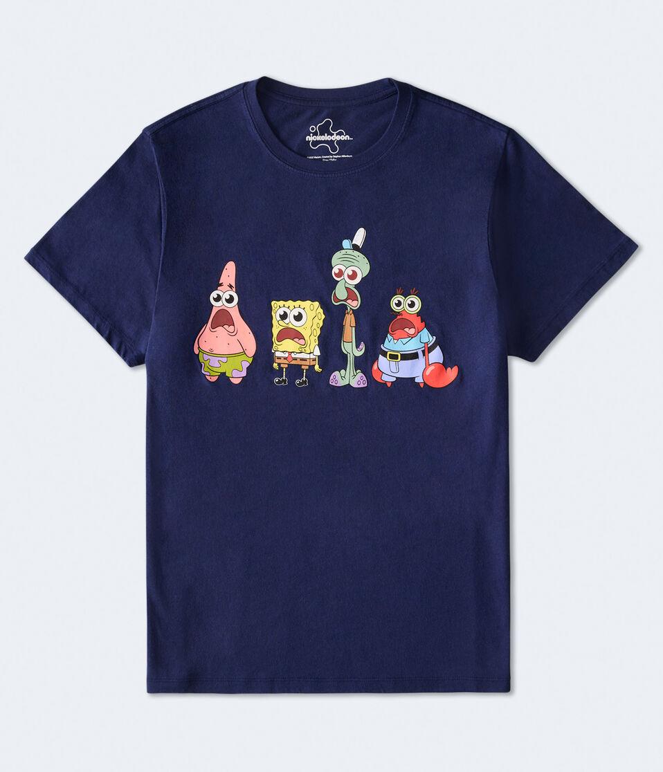 aéropostale SpongeBob & Friends Relaxed Graphic Tee navy