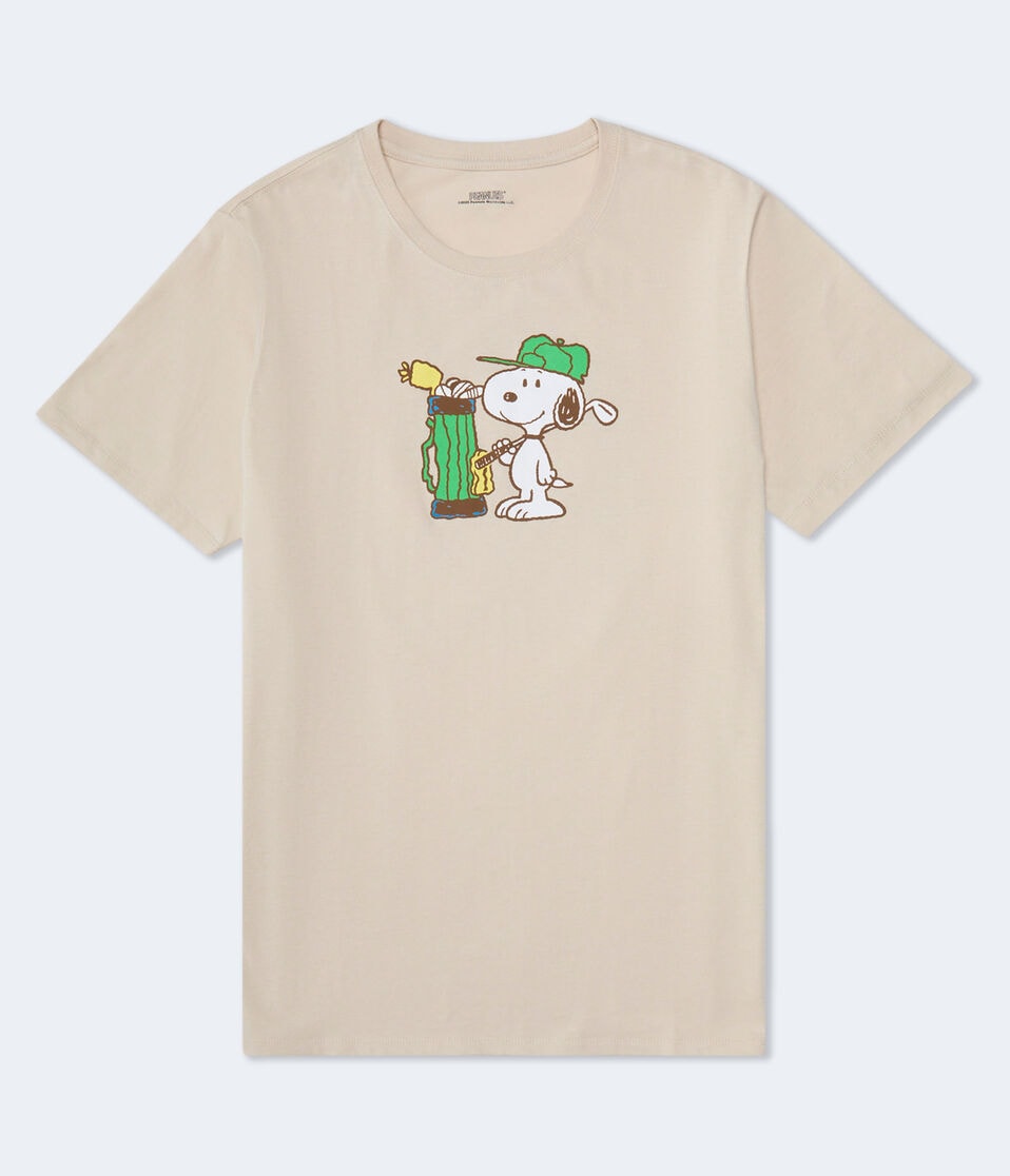 aéropostale Sporty Snoopy Relaxed Graphic Tee cream