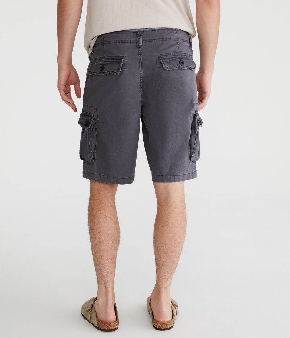 Aéropostale Stretch Twill Cargo Shorts 10" Chateau Grey