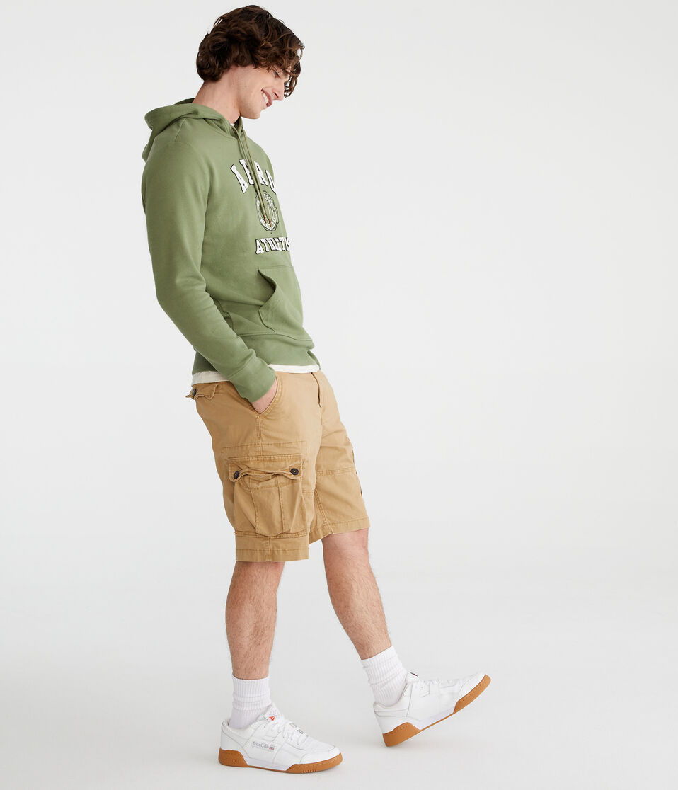 Aéropostale Stretch Twill Cargo Shorts 10" Golden Tan