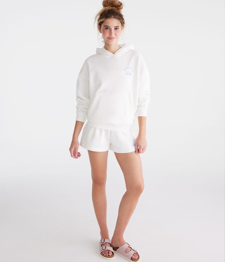 Aéropostale Sunkissed Beach Babe Pullover Hoodie Gardenia