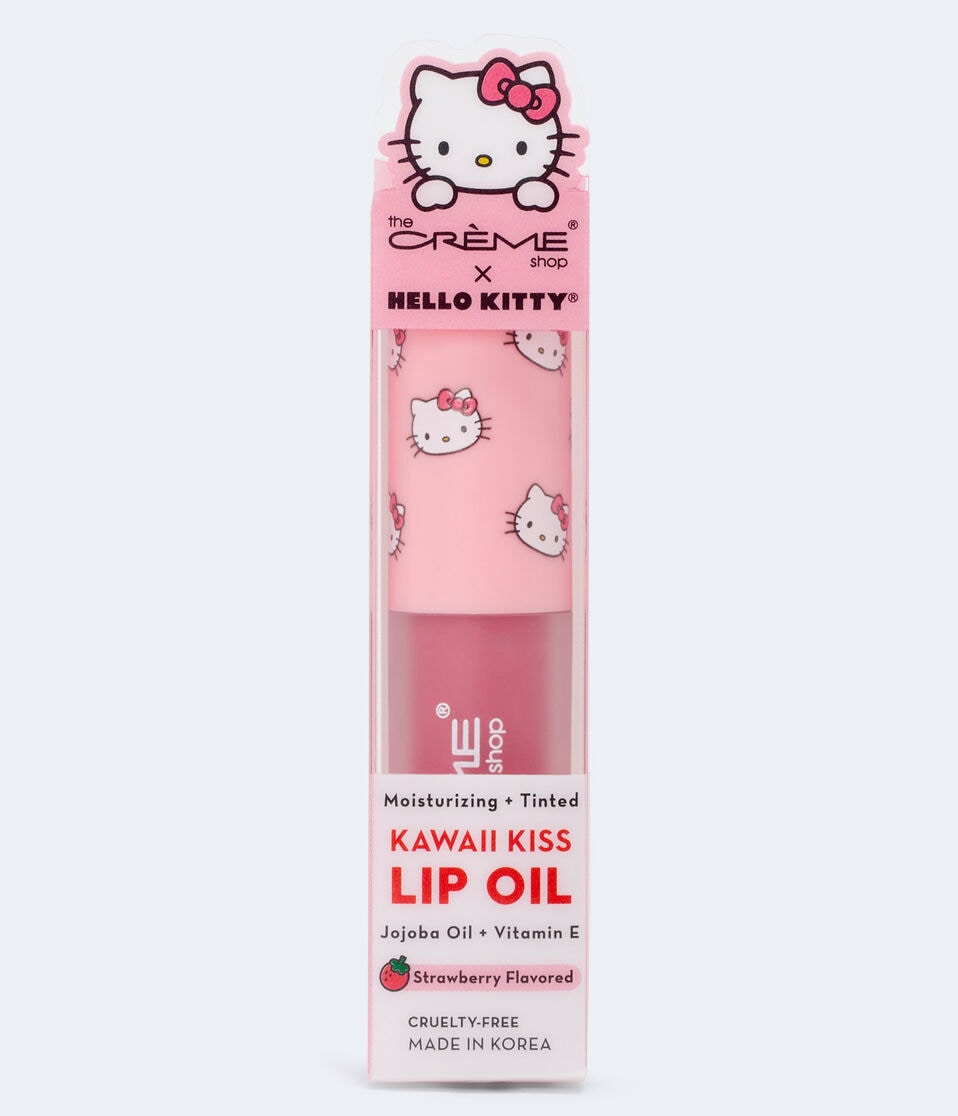 Aéropostale The Crème Shop X Hello Kitty Kawaii Kiss Lip Oil - Strawberry Pink