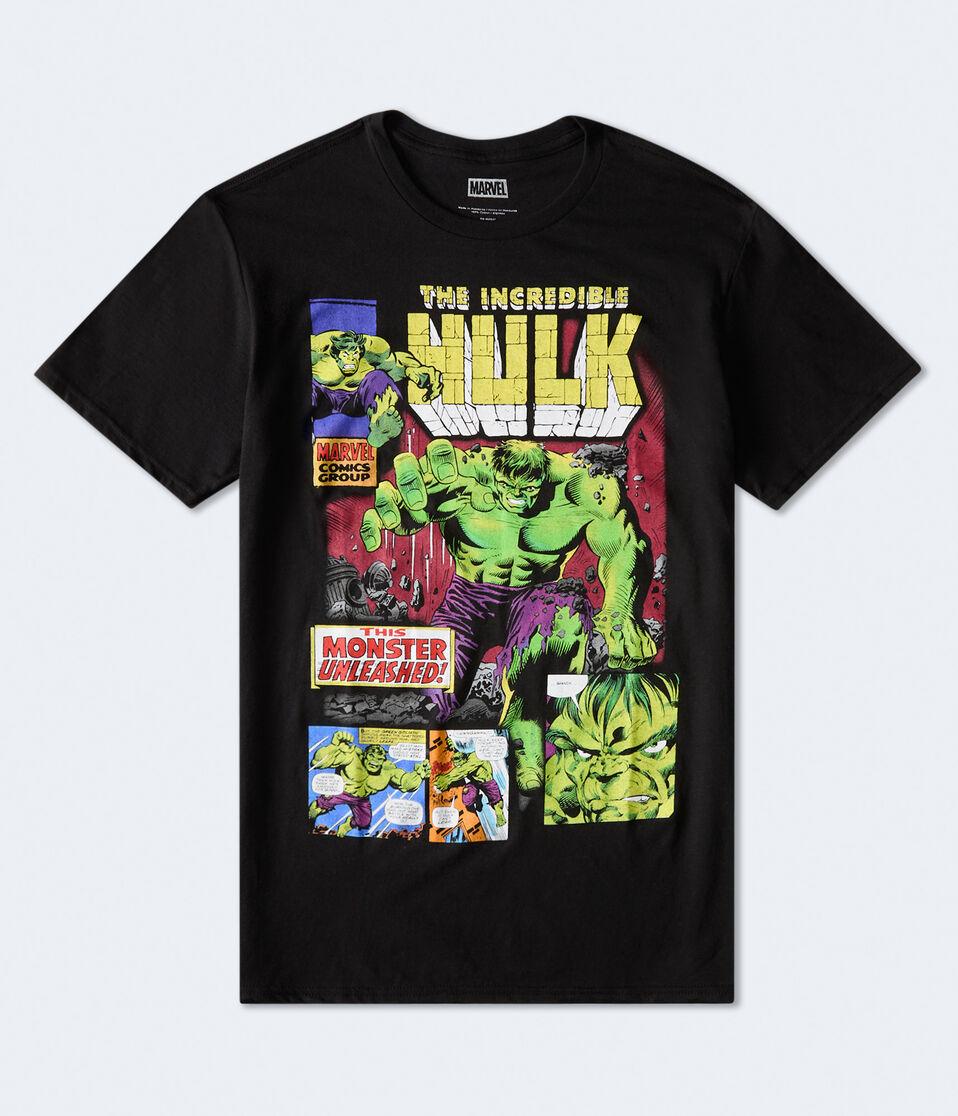 aéropostale The Incredible Hulk Relaxed Graphic Tee beige