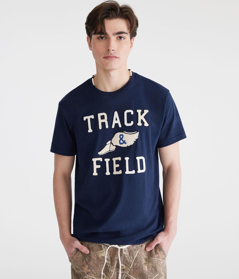 aéropostale Track & Field Appliqué Graphic Tee cadet navy