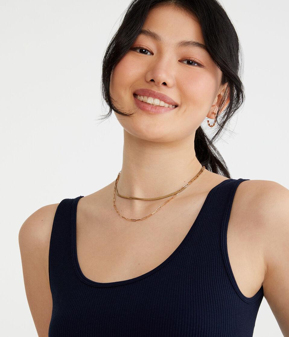 Aéropostale Wear 3 Ways Seamless Cropped Tank Cadet Navy